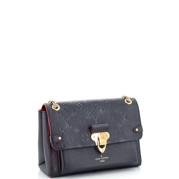 Louis Vuitton Vavin Handbag Monogram Empreinte Leather PM Blue - Picture 2 of 7